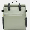 Best Mandarina Duck ECO COATED Backpack With Padded Shoulder Straps Mud