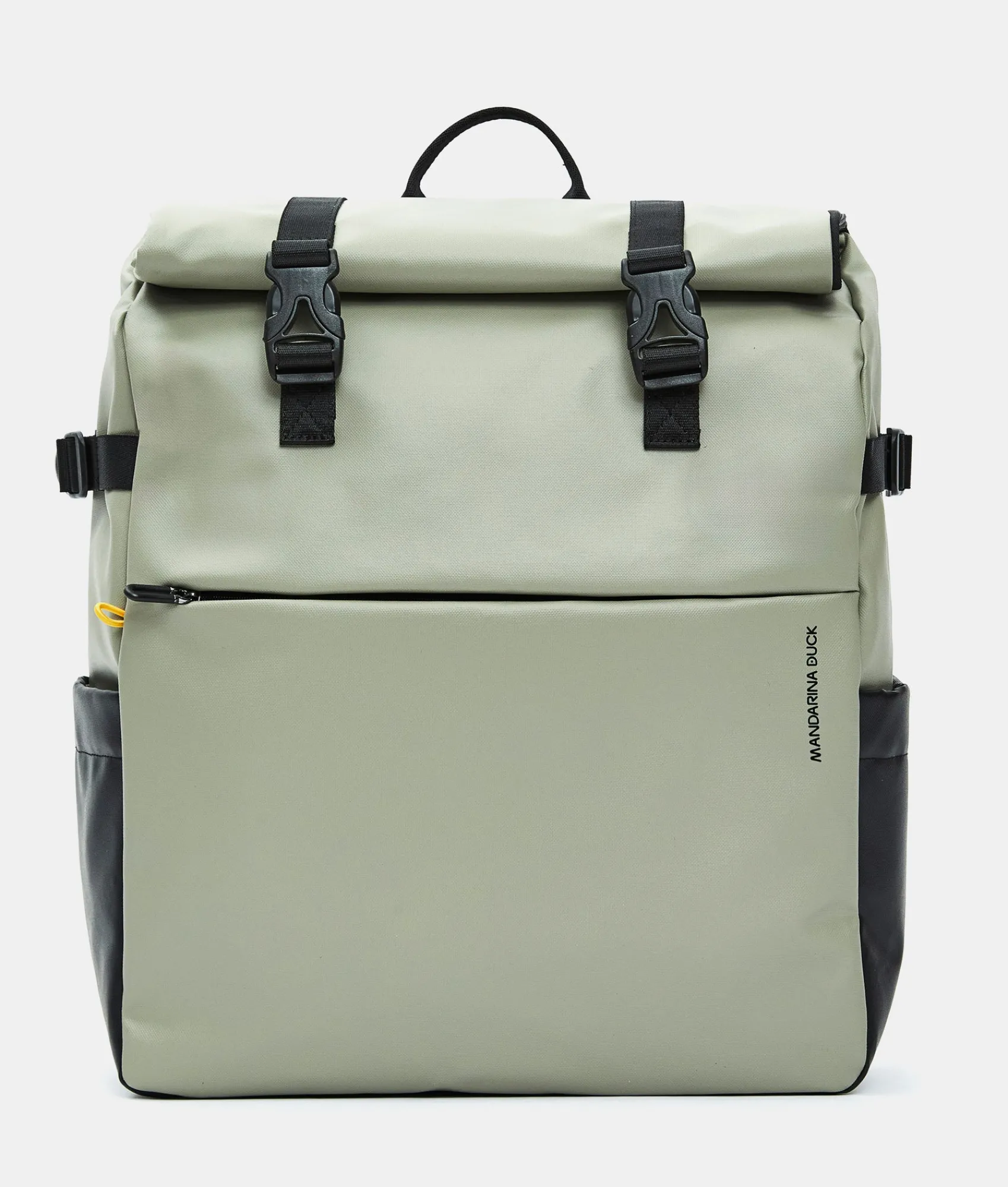 Best Mandarina Duck ECO COATED Backpack With Padded Shoulder Straps Mud