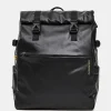 Discount Mandarina Duck ECO COATED Backpack With Padded Shoulder Straps Black