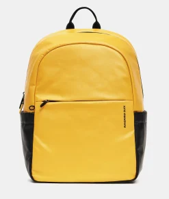 Discount Mandarina Duck ECO COATED Backpack With Padded Shoulder Straps DuckYellow