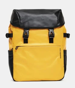 New Mandarina Duck ECO COATED Backpack With Buckles DuckYellow