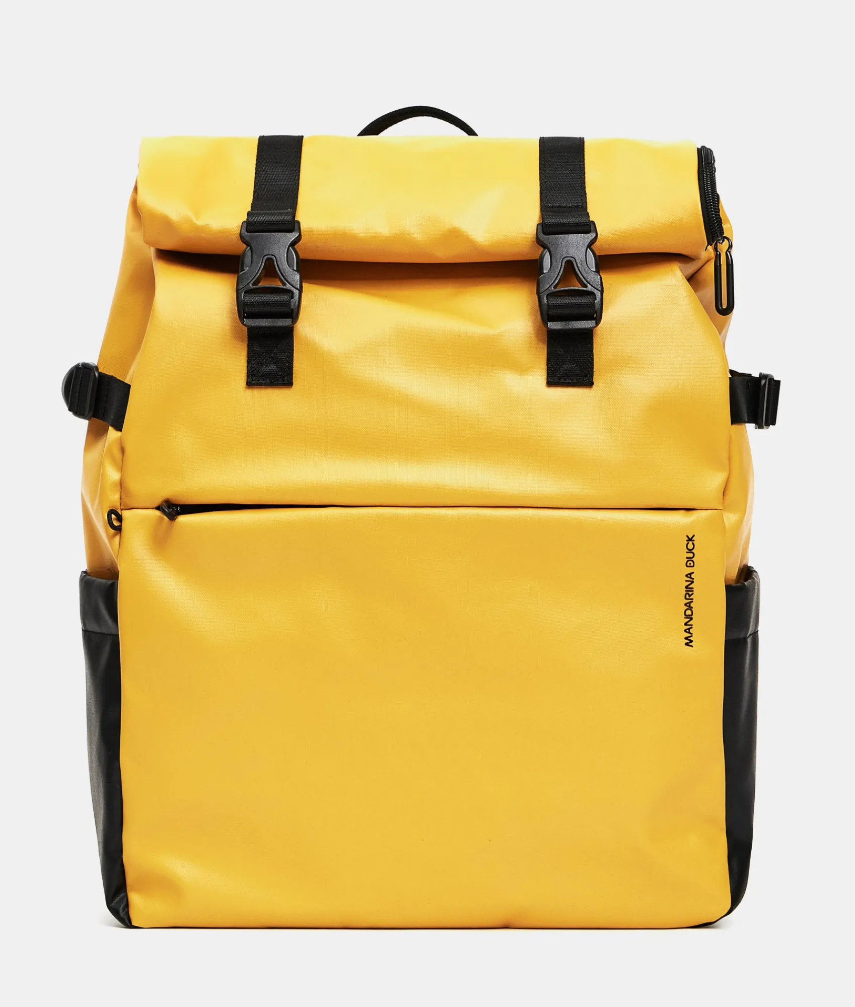Clearance Mandarina Duck ECO COATED Backpack With Padded Shoulder Straps DuckYellow