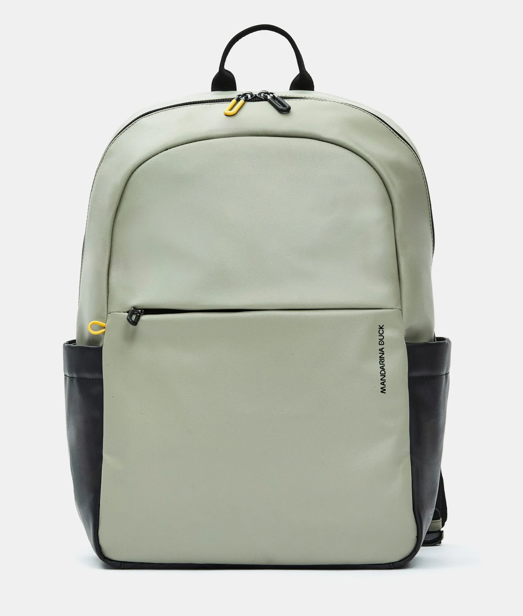 Hot Mandarina Duck ECO COATED Backpack With Padded Shoulder Straps Mud