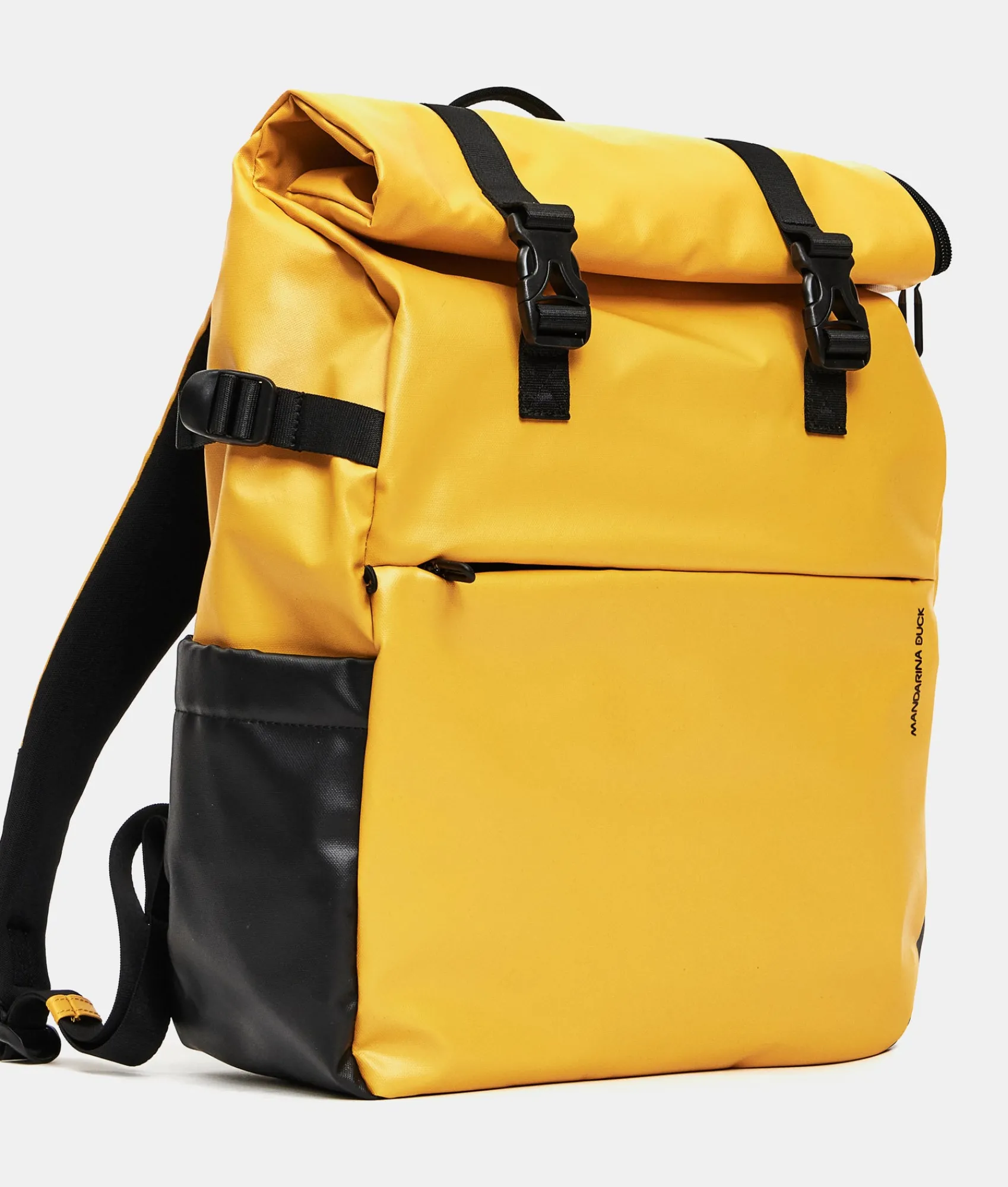 Clearance Mandarina Duck ECO COATED Backpack With Padded Shoulder Straps DuckYellow