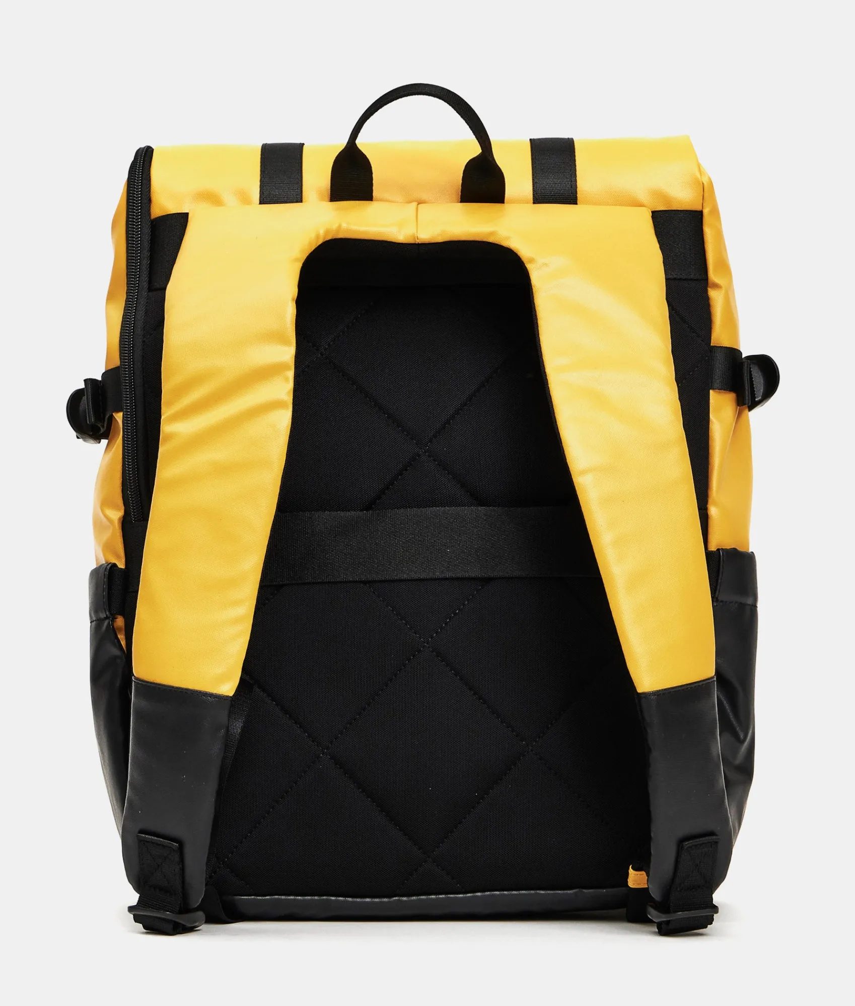 Clearance Mandarina Duck ECO COATED Backpack With Padded Shoulder Straps DuckYellow