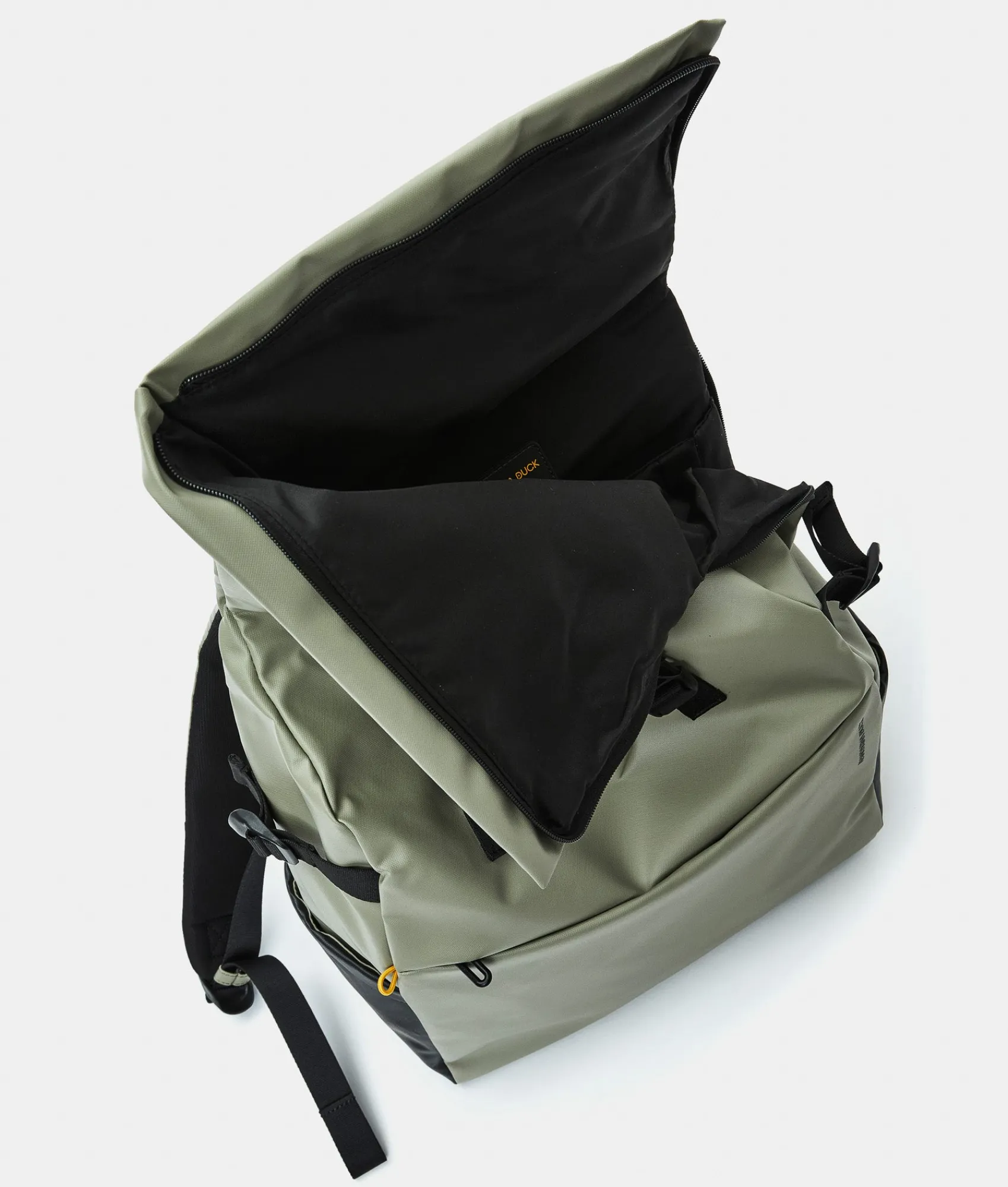 Best Mandarina Duck ECO COATED Backpack With Padded Shoulder Straps Mud