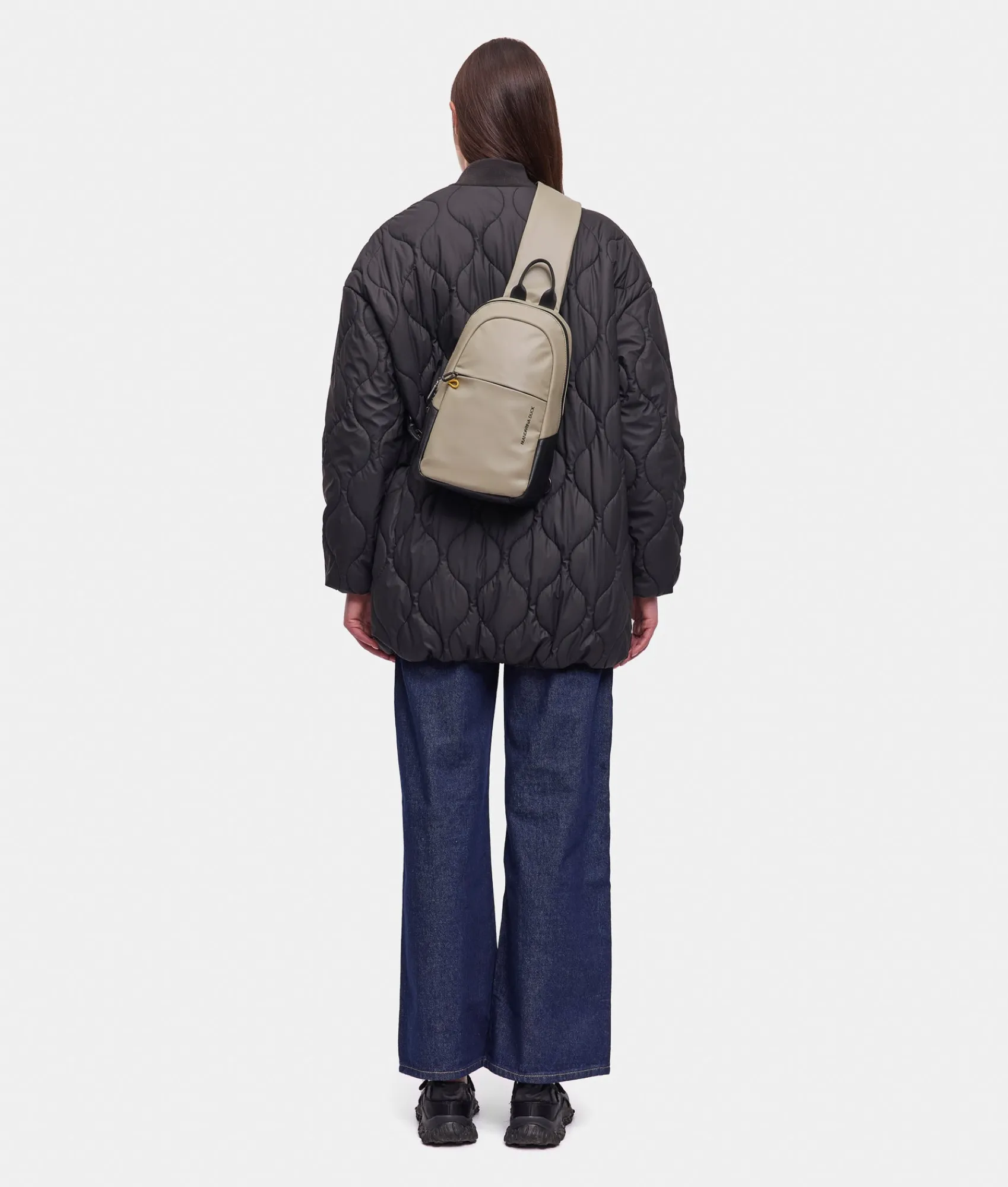 Discount Mandarina Duck ECO COATED Crossbody Bag Mud