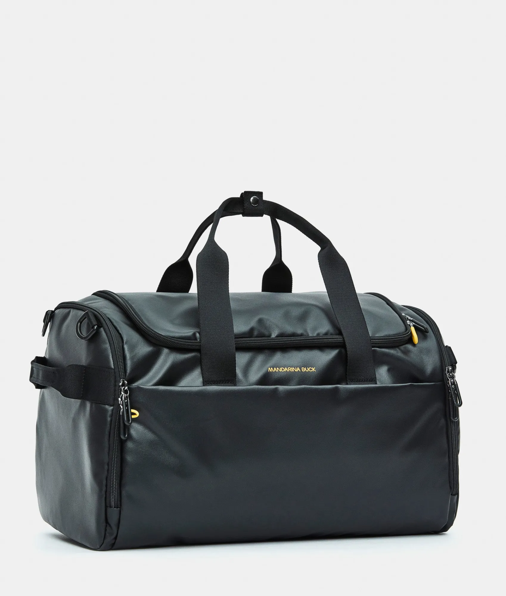 Fashion Mandarina Duck ECO COATED Duffle Backpack Black