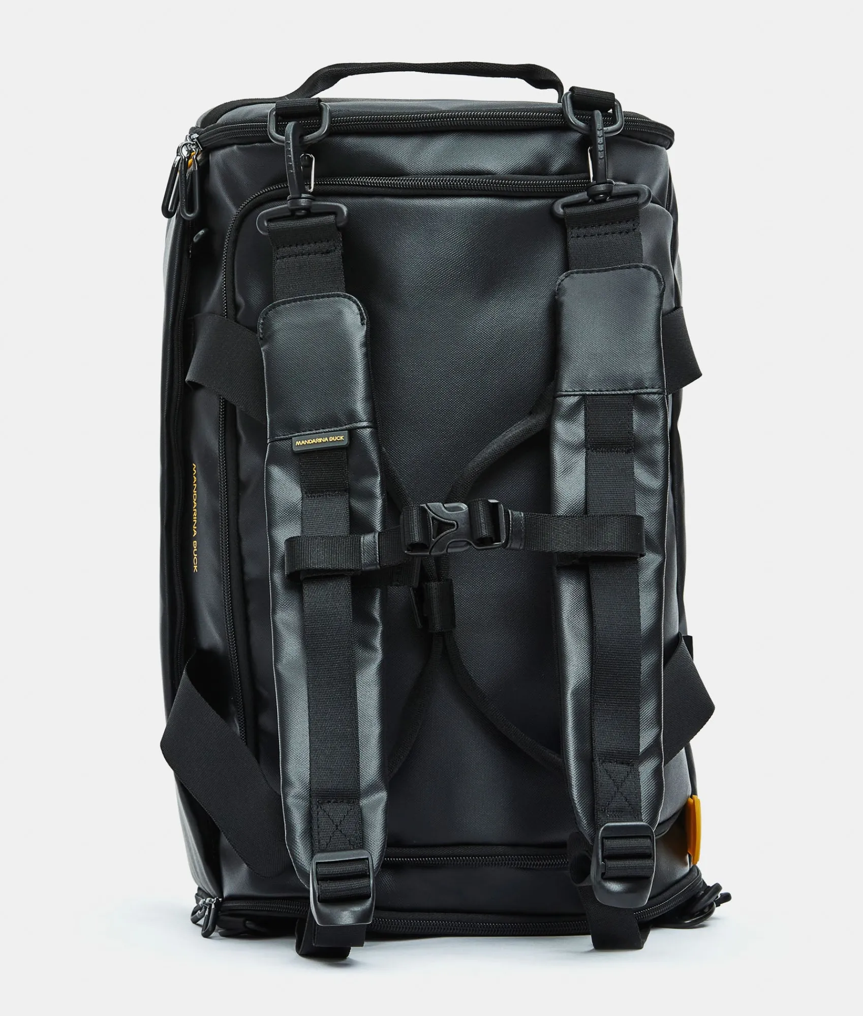 Fashion Mandarina Duck ECO COATED Duffle Backpack Black