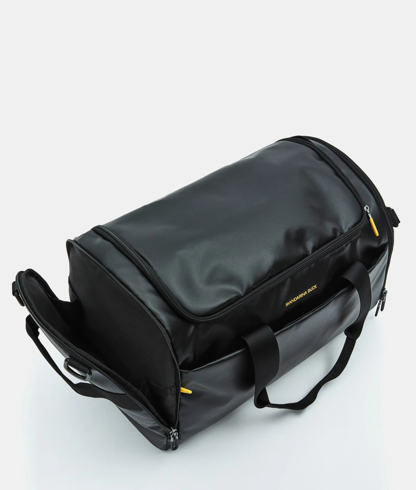 Fashion Mandarina Duck ECO COATED Duffle Backpack Black
