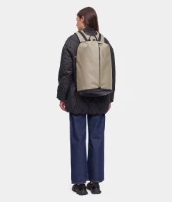 New Mandarina Duck ECO COATED Large Backpack With Zip Mud