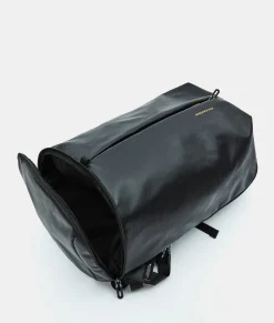 Fashion Mandarina Duck ECO COATED Large Backpack With Zip Black