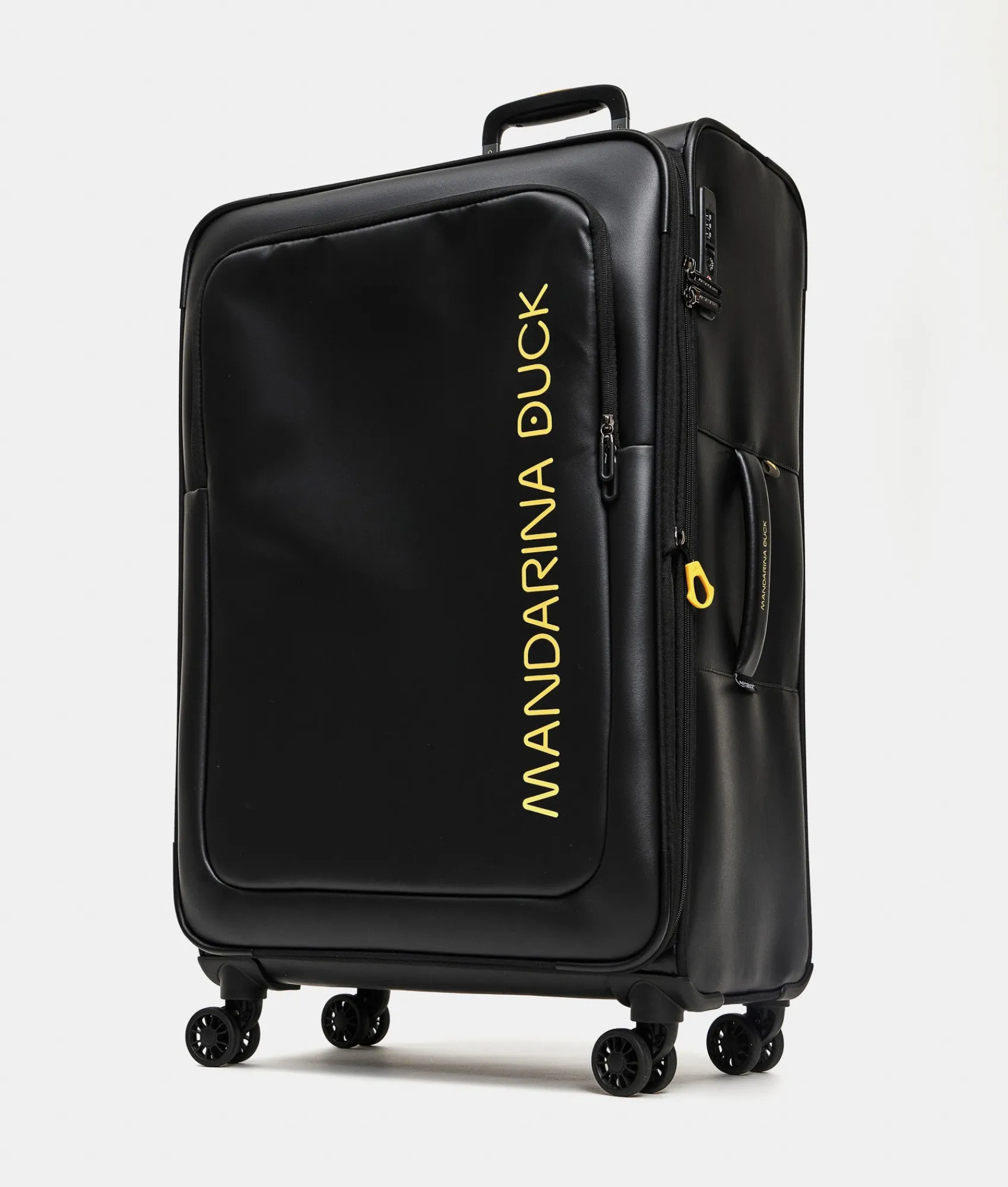 Discount Mandarina Duck ECO COATED Large Expandable Soft Trolley (4 Wheels) | cm 78 X 48 X 27.5/32 Black