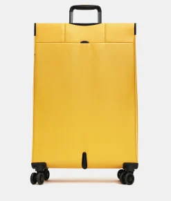 Hot Mandarina Duck ECO COATED Large Expandable Soft Trolley (4 Wheels) | cm 78 X 48 X 27.5/32 DuckYellow