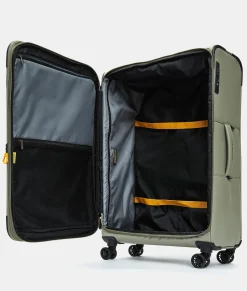Online Mandarina Duck ECO COATED Large Expandable Soft Trolley (4 Wheels) | cm 78 X 48 X 27.5/32 Mud