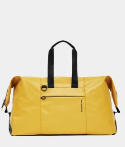 Clearance Mandarina Duck ECO COATED Medium Duffel Bag DuckYellow