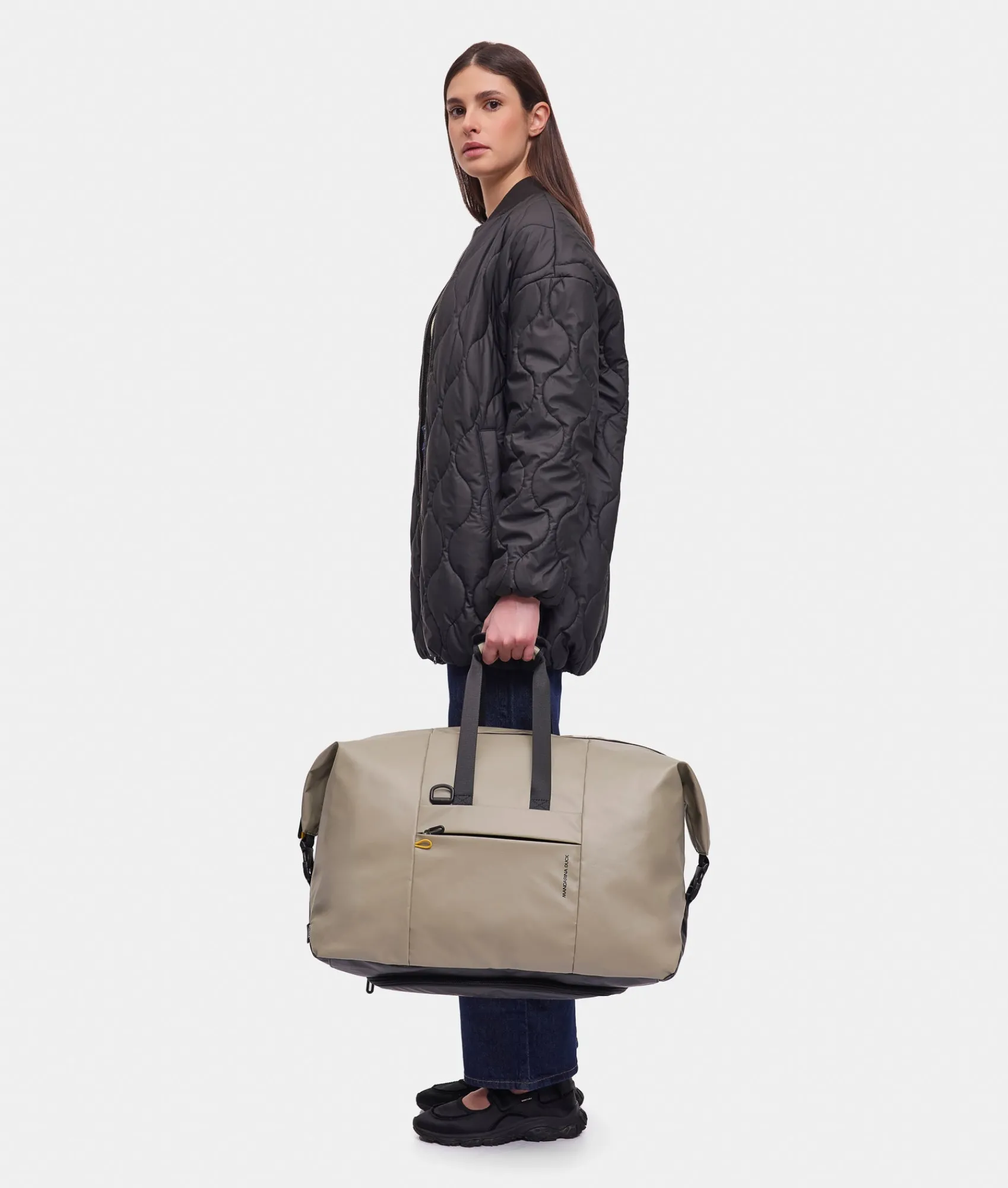 Online Mandarina Duck ECO COATED Medium Duffel Bag Mud