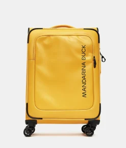 Sale Mandarina Duck ECO COATED Medium Expandable Soft Trolley (4 Wheels) | cm 67 X 43 X 26/29 DuckYellow