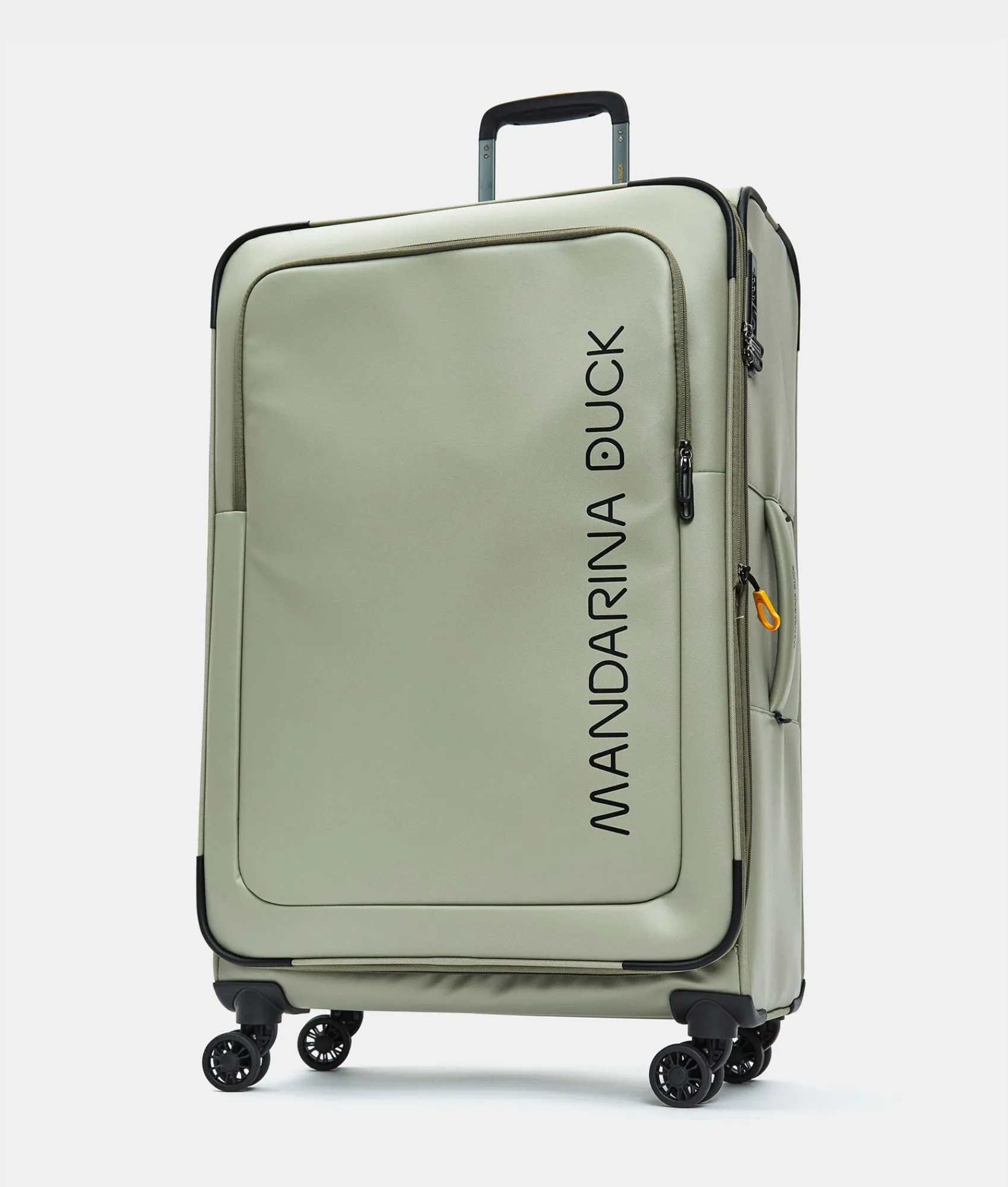 Hot Mandarina Duck ECO COATED Medium Expandable Soft Trolley (4 Wheels) | cm 67 X 43 X 26/29 Mud