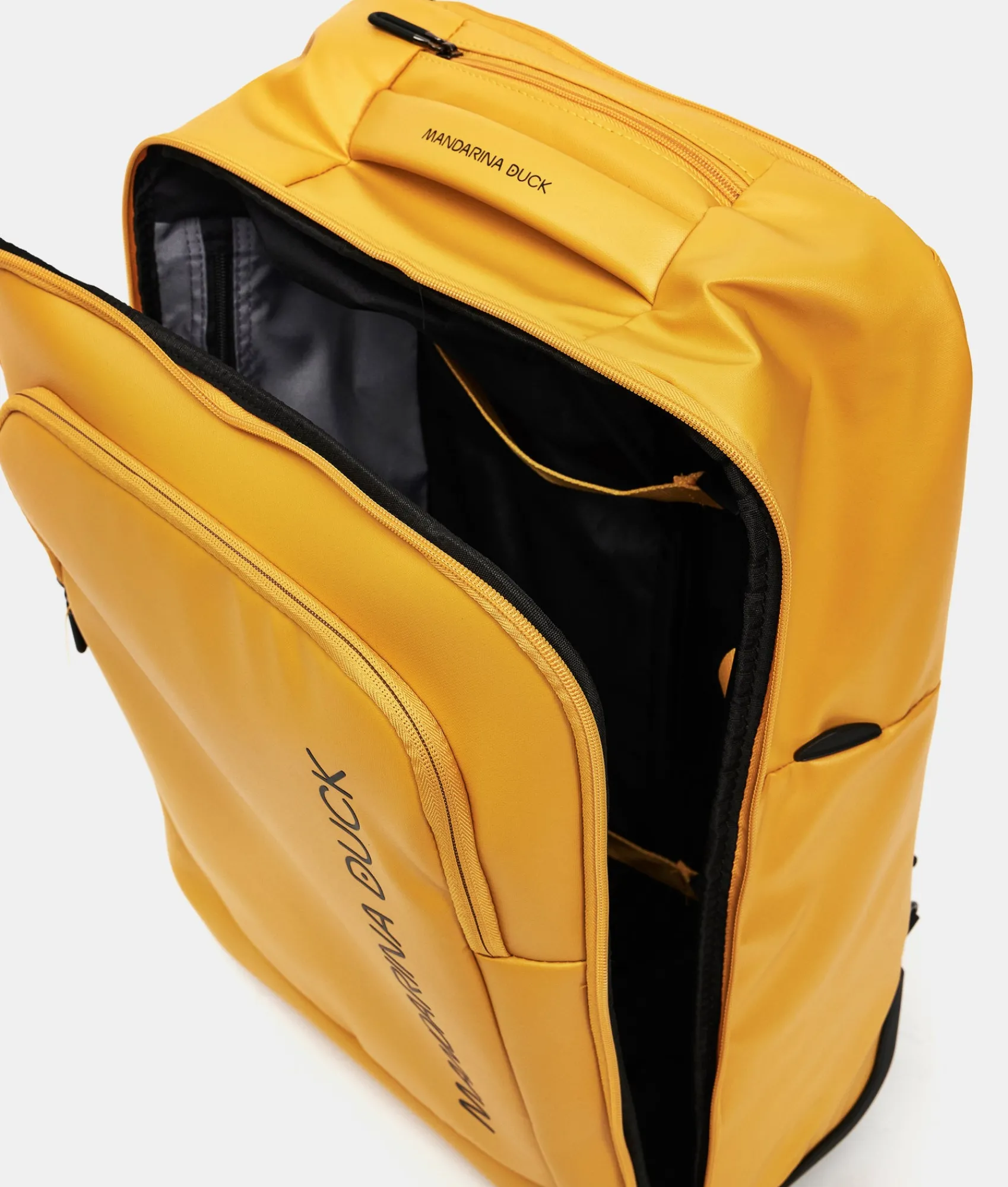 New Mandarina Duck ECO COATED Soft Trolley Backpack (2 Wheels) | cm 52 X 38.5 X 18 DuckYellow