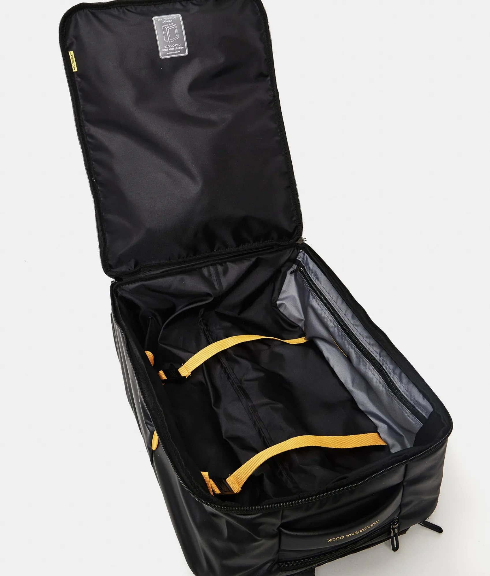 Sale Mandarina Duck ECO COATED Soft Trolley Backpack (2 Wheels) | cm 52 X 38.5 X 18 Black