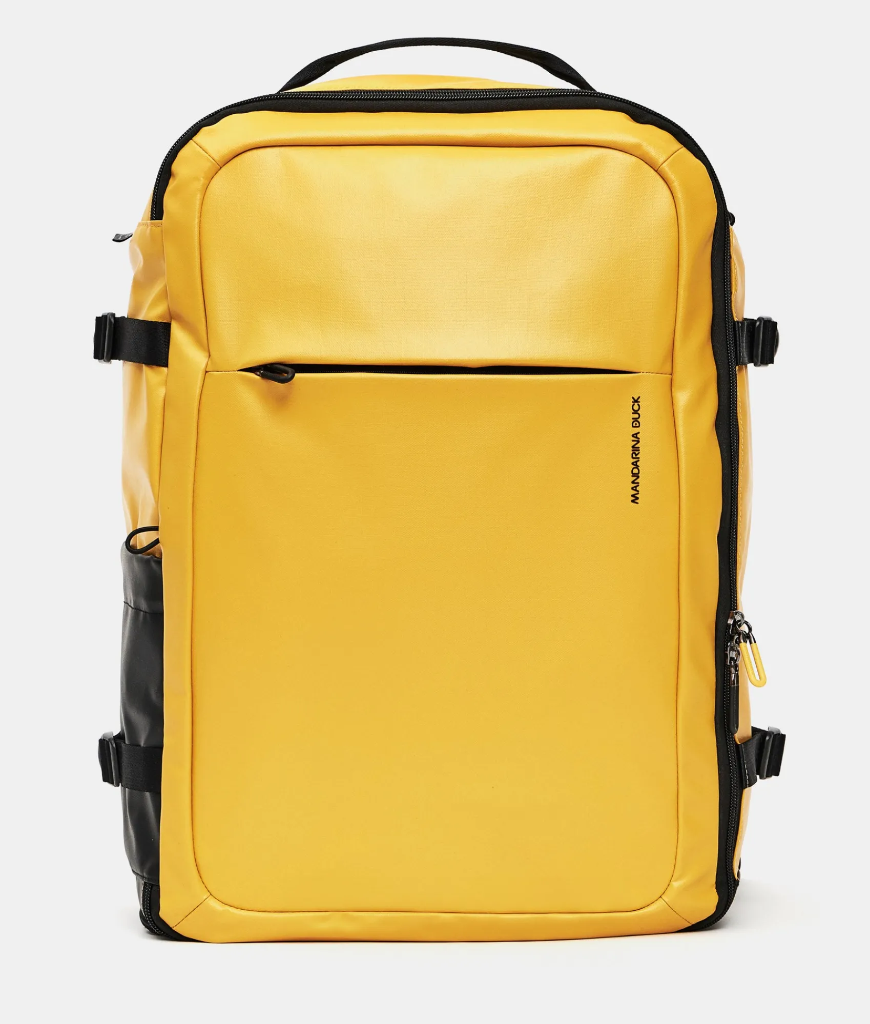 Discount Mandarina Duck ECO COATED Travel Backpack With Padded Shoulder Straps DuckYellow