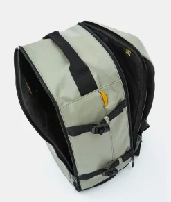 Online Mandarina Duck ECO COATED Travel Backpack With Padded Shoulder Straps Mud