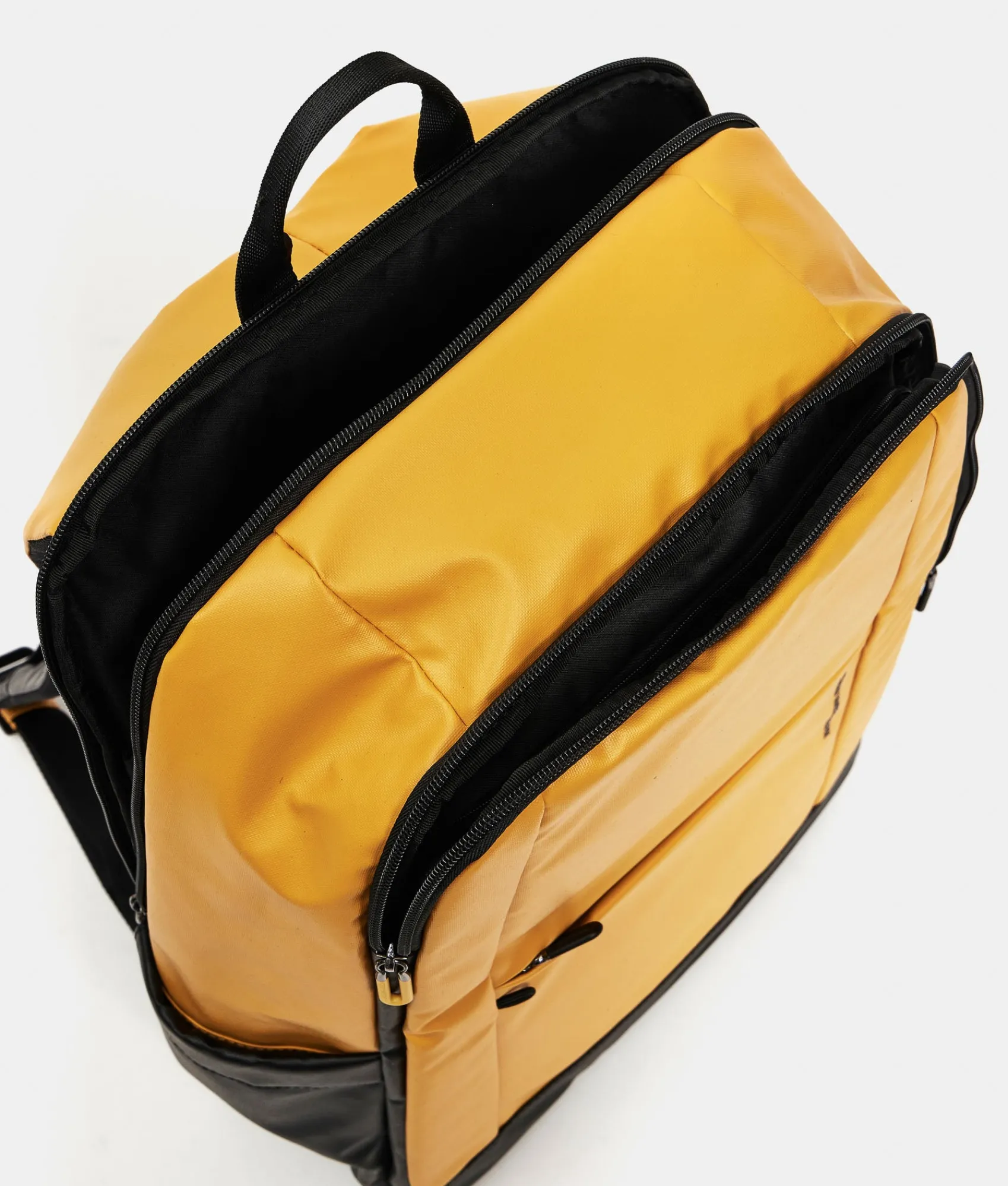 Discount Mandarina Duck ECO COATED Travel Backpack With Padded Shoulder Straps DuckYellow