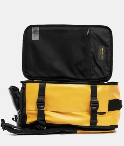 Best Mandarina Duck ECO COATED Travel Backpack With Padded Shoulder Straps DuckYellow