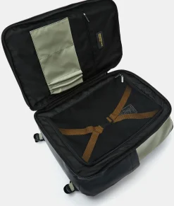 Clearance Mandarina Duck ECO COATED Travel Backpack With Padded Shoulder Straps Mud