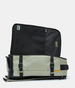 Best Mandarina Duck ECO COATED Travel Backpack With Padded Shoulder Straps Mud