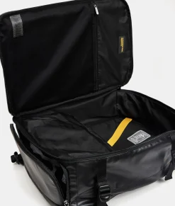 Sale Mandarina Duck ECO COATED Travel Backpack With Padded Shoulder Straps Black