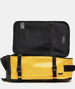 Discount Mandarina Duck ECO COATED Travel Backpack With Padded Shoulder Straps DuckYellow