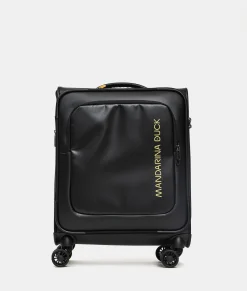 Best Mandarina Duck ECO COATED Trolley Soft Cabin (4 Wheels) | cm 55 X 40 X 20 Black