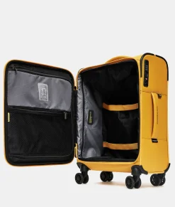 Clearance Mandarina Duck ECO COATED Trolley Soft Cabin (4 Wheels) | cm 55 X 40 X 20 DuckYellow