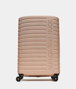 New Mandarina Duck FLYDUCK Medium Expandable Trolley | cm 69X45X31/34 Champagne