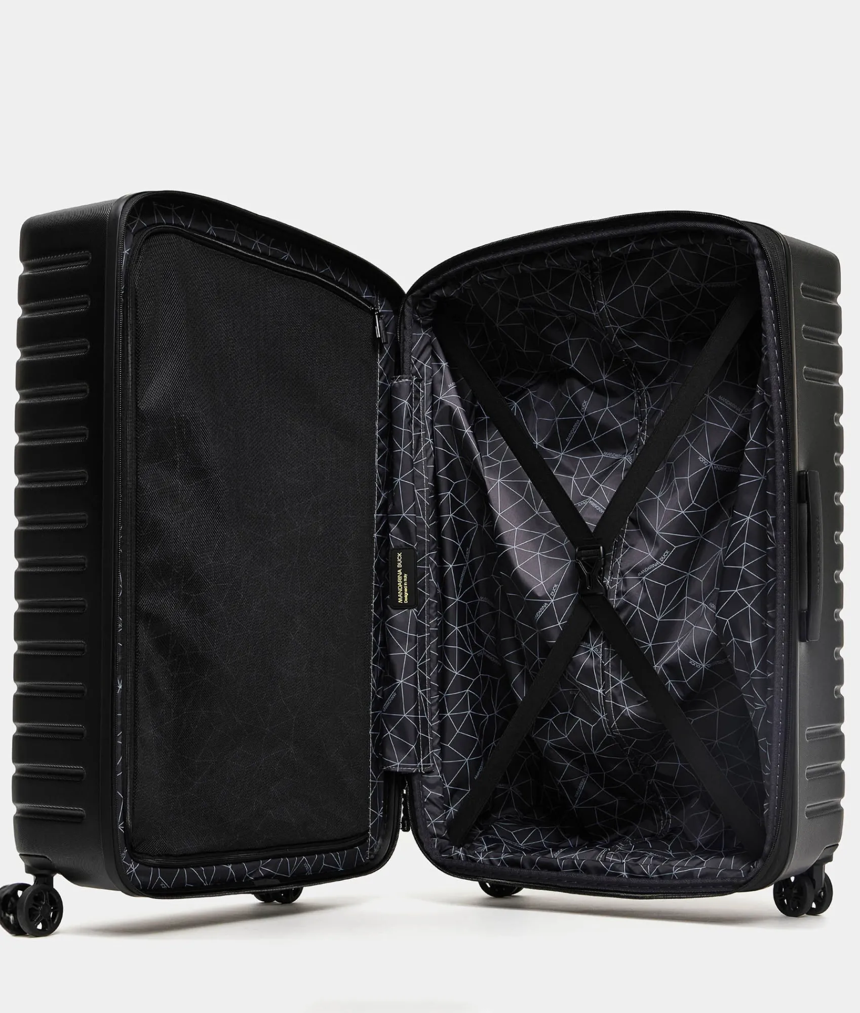 Online Mandarina Duck FLYDUCK Medium Expandable Trolley | cm 69X45X31/34 Black