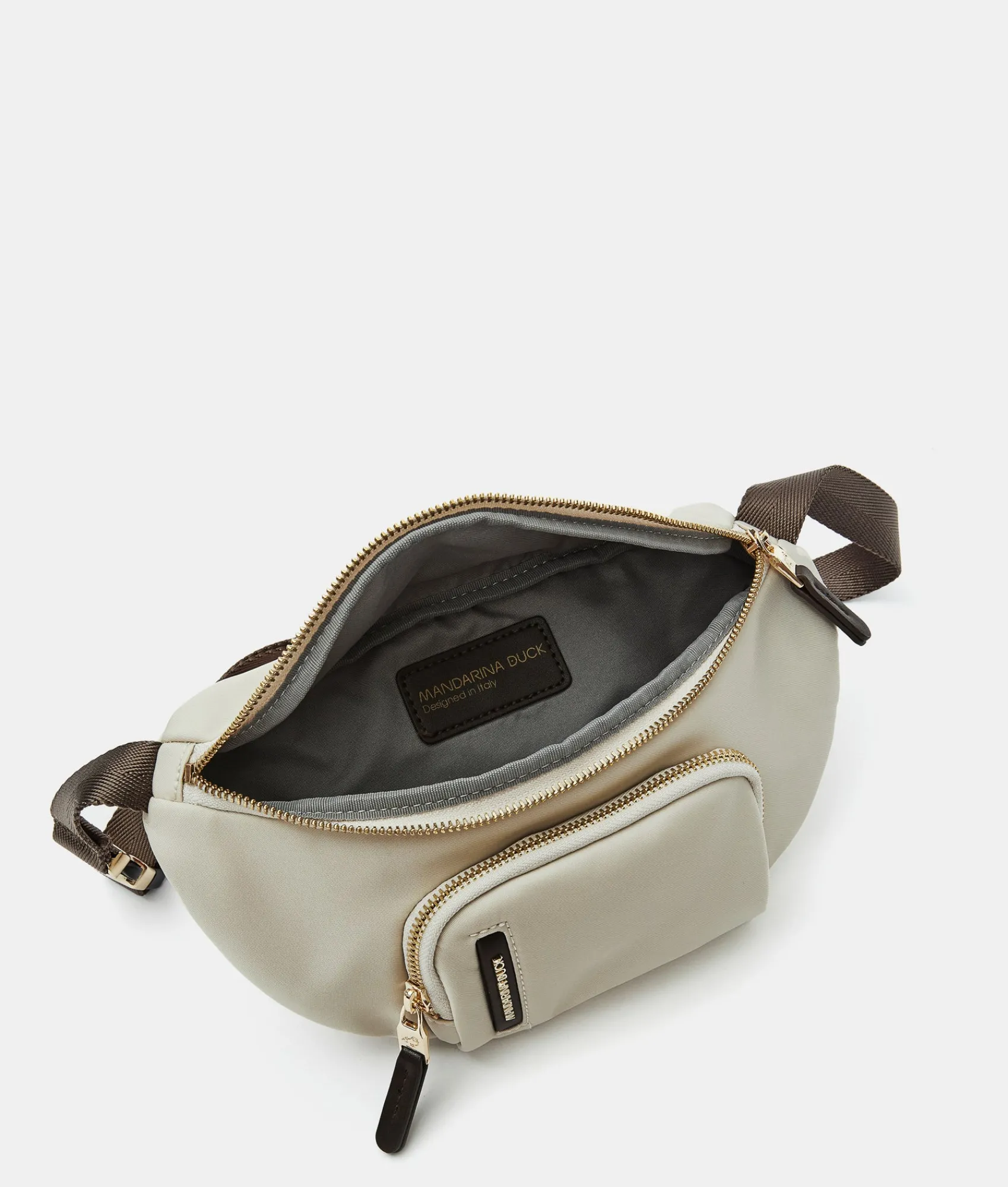 New Mandarina Duck HUNTER Belt Bag WhitecapGrey
