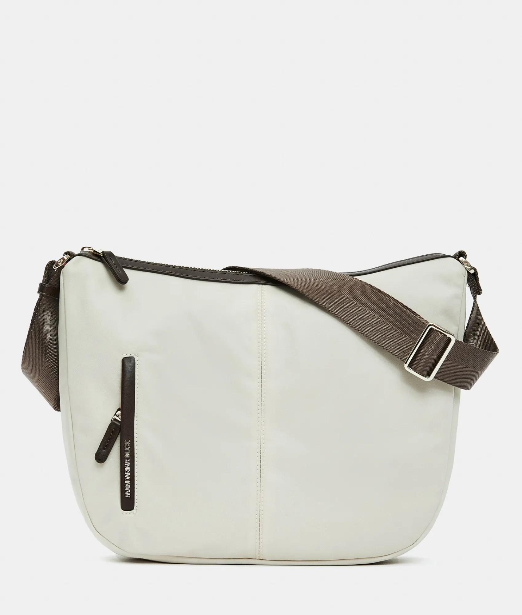 Fashion Mandarina Duck HUNTER Large Crossbody Bag WhitecapGrey