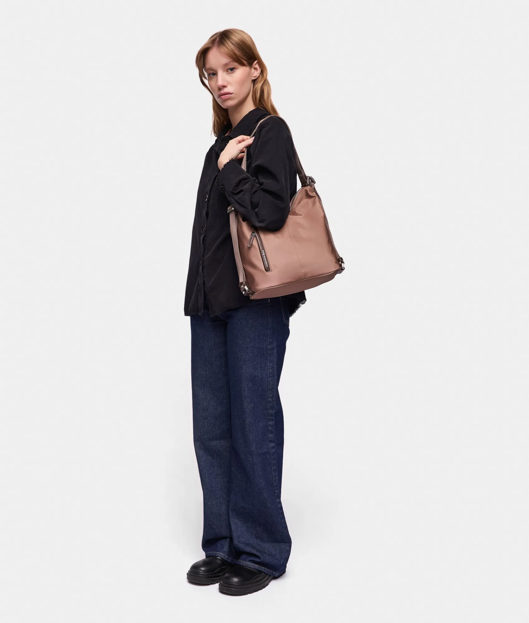 Online Mandarina Duck HUNTER Medium Backpack Bag Beaver
