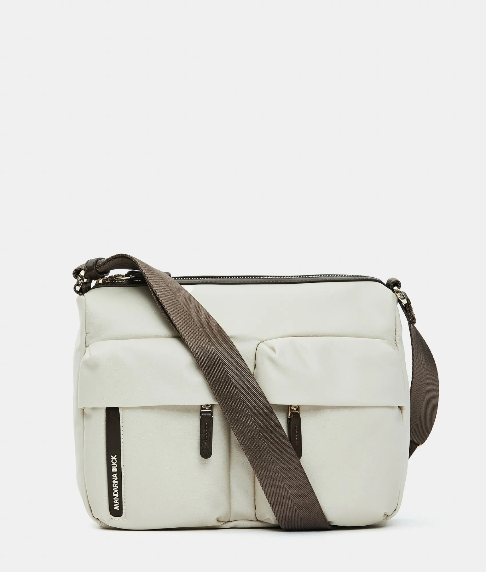 Online Mandarina Duck HUNTER Medium Crossbody Bag WhitecapGrey