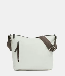 Fashion Mandarina Duck HUNTER Medium Crossbody Bag WhitecapGrey