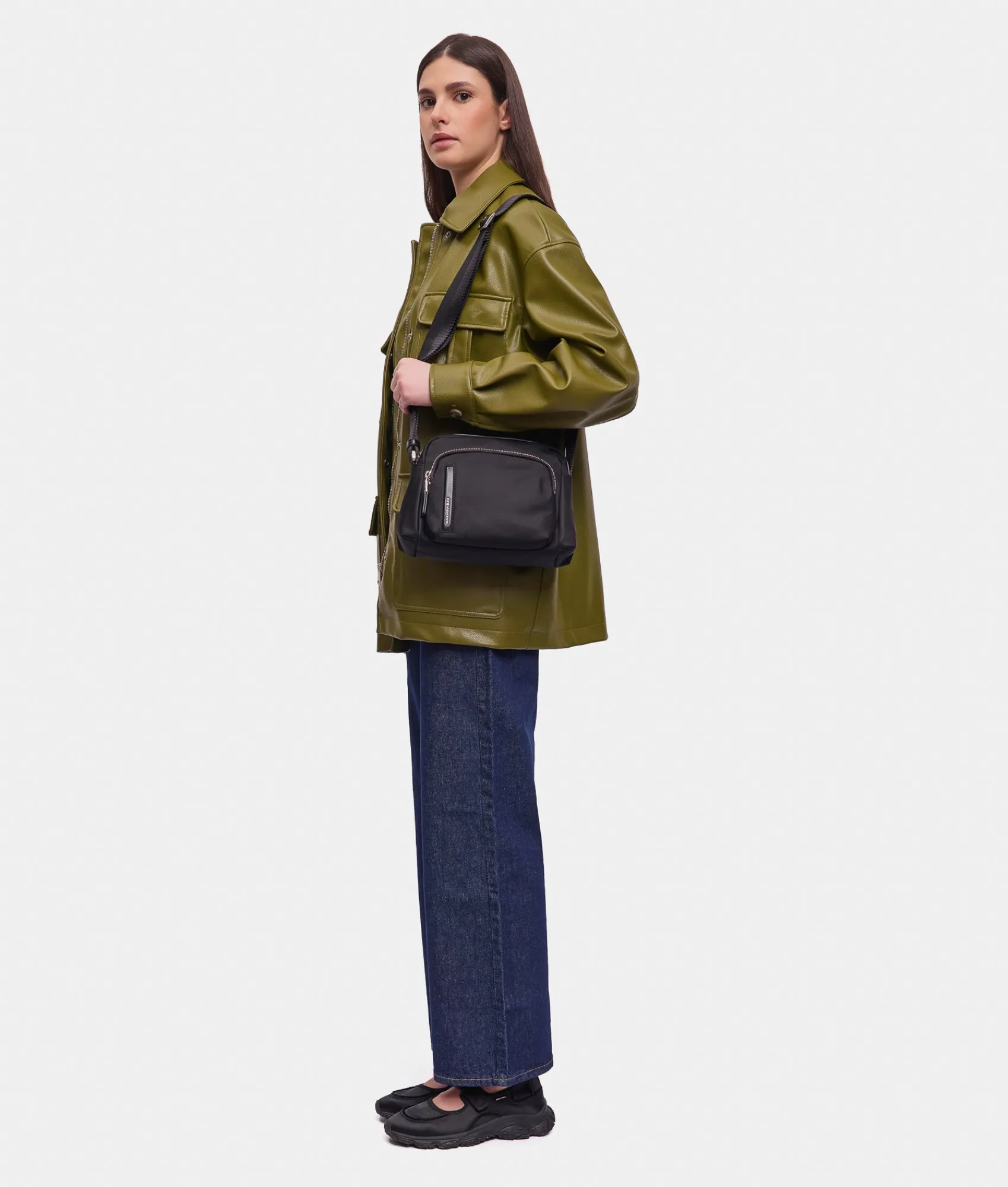 Sale Mandarina Duck HUNTER Medium Crossbody Bag Black