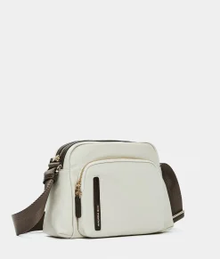 Sale Mandarina Duck HUNTER Medium Crossbody Bag WhitecapGrey