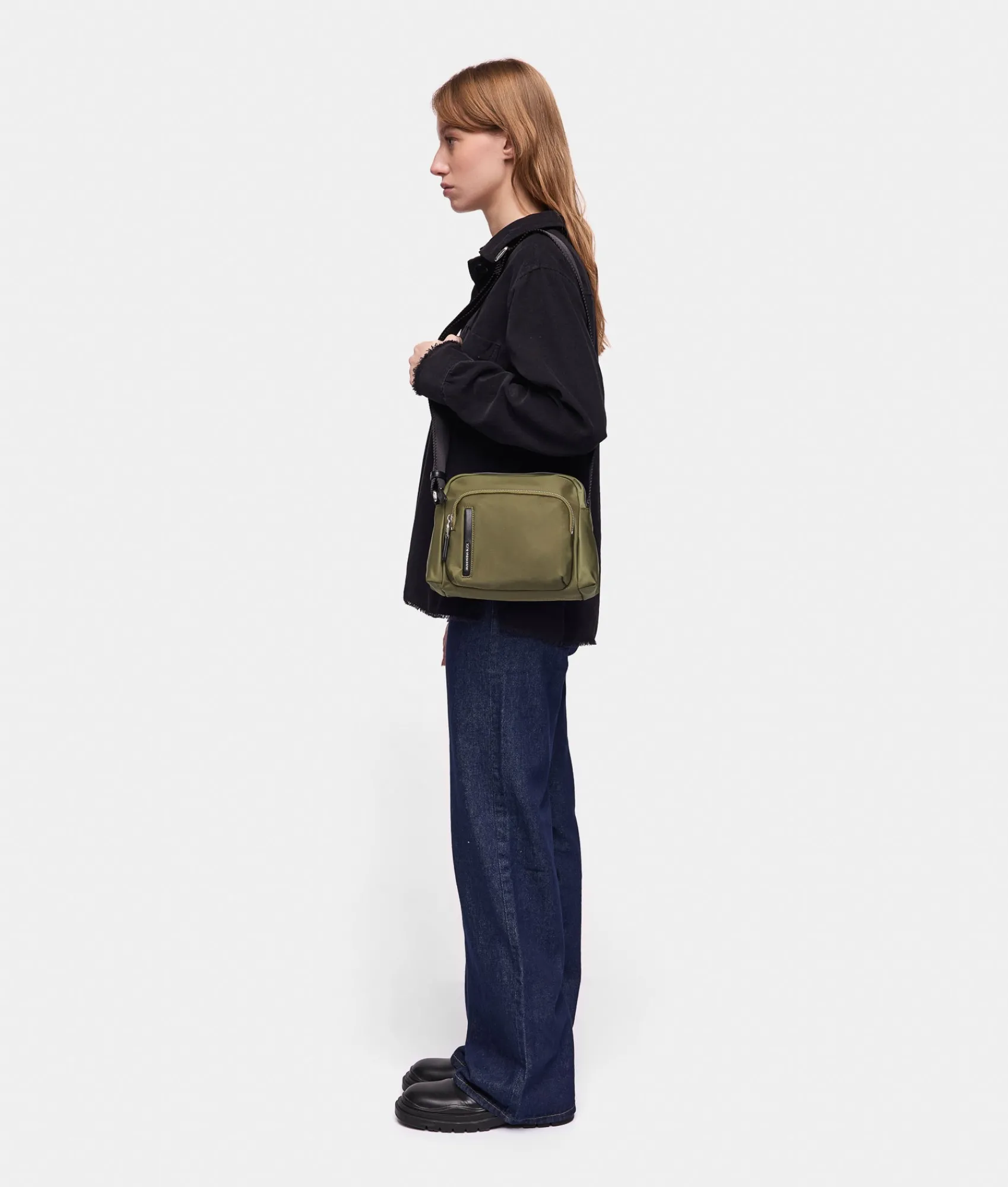 Best Mandarina Duck HUNTER Medium Crossbody Bag MilitaryGreen