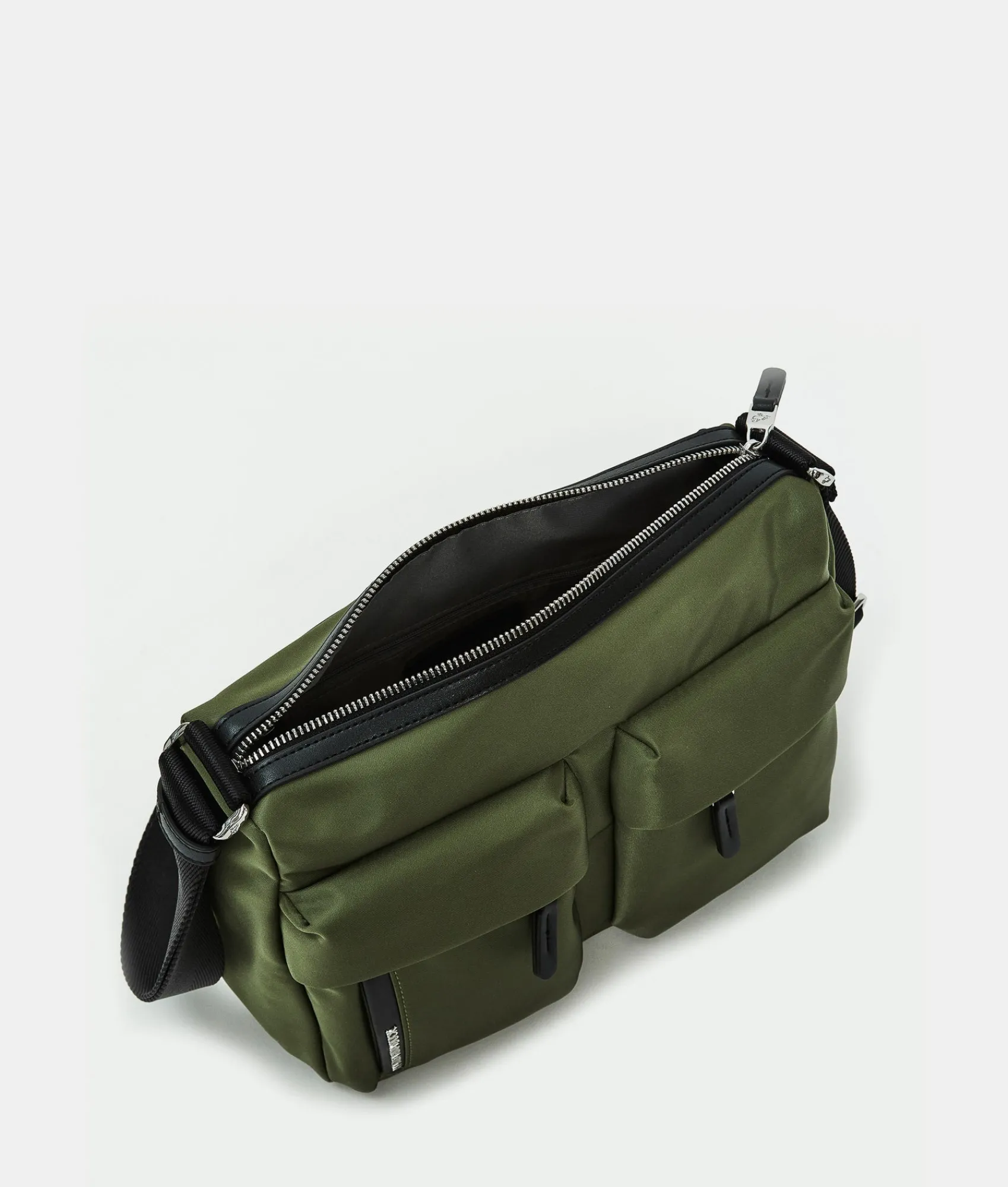 Discount Mandarina Duck HUNTER Medium Crossbody Bag MilitaryGreen