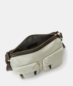 Online Mandarina Duck HUNTER Medium Crossbody Bag WhitecapGrey