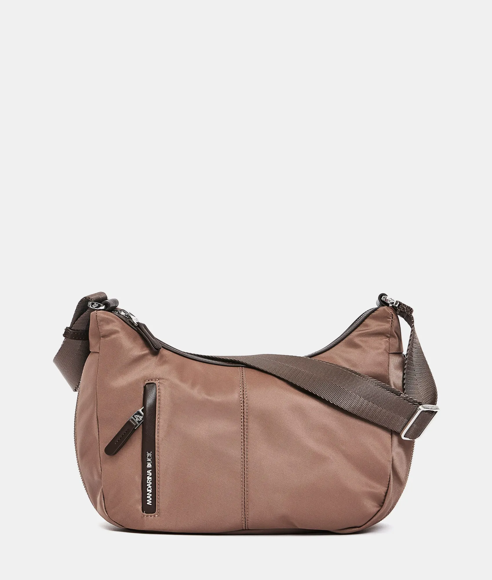 New Mandarina Duck HUNTER Medium Expandable Crossbody Bag Beaver