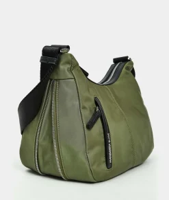 Online Mandarina Duck HUNTER Medium Expandable Crossbody Bag MilitaryGreen
