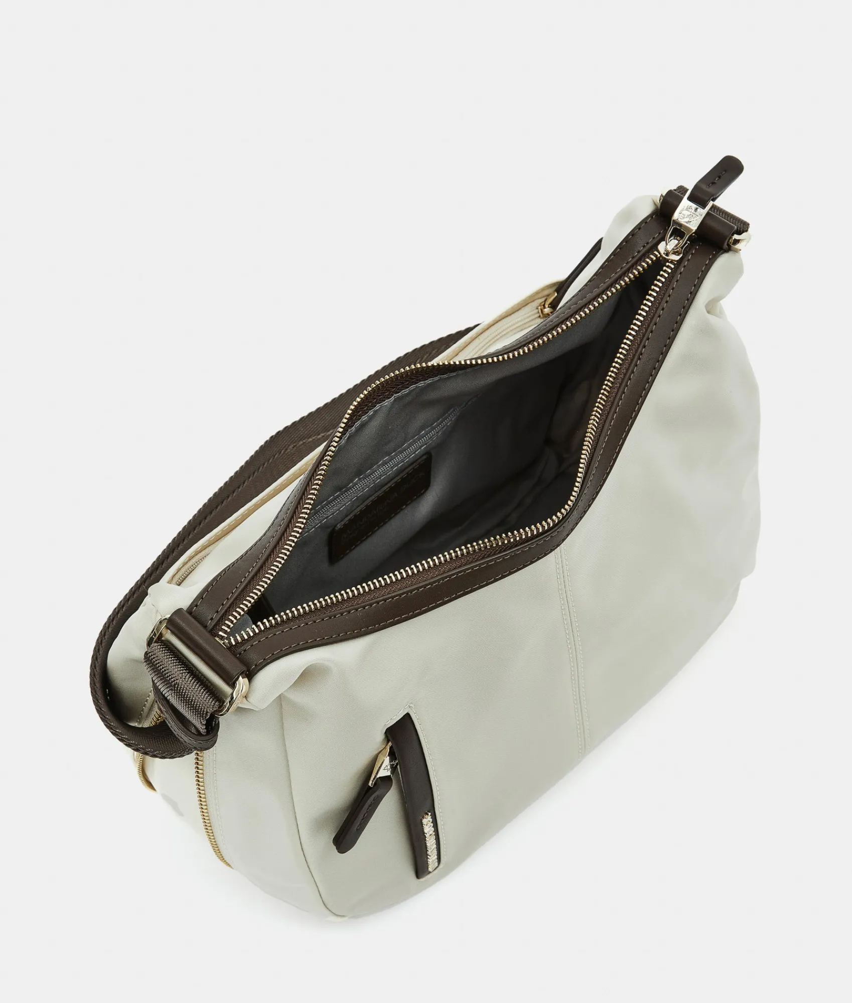 Best Mandarina Duck HUNTER Medium Expandable Crossbody Bag WhitecapGrey